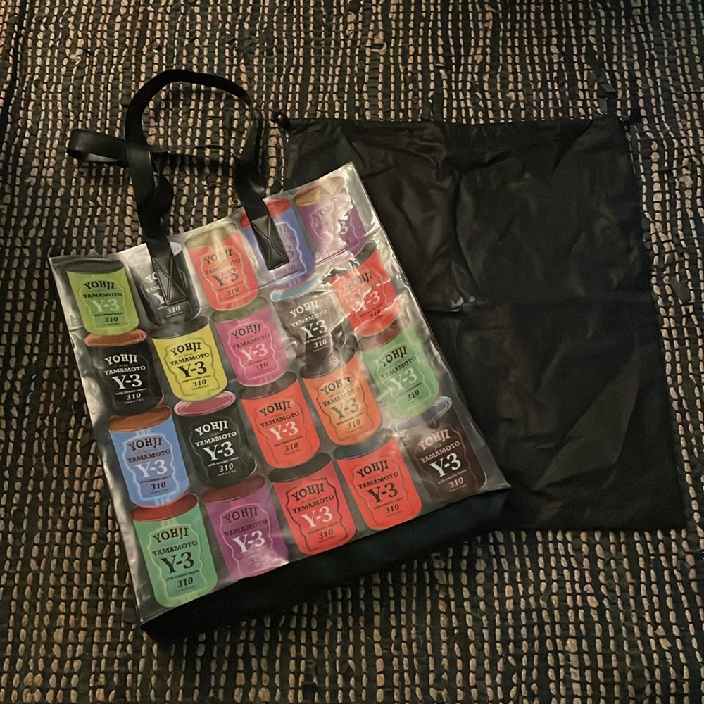 Yohji Yamamoto Y-3 Can Tote Bag XL & dust bag purchased circa 2018 never worn.